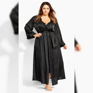New City Chic Black Robe Sizes 14 16